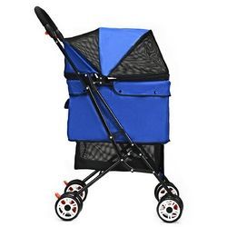 Folding Cat Dog Pets Stroller