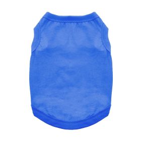 100% Cotton Dog Tanks (Color: Nautical Blue, size: X-Small)