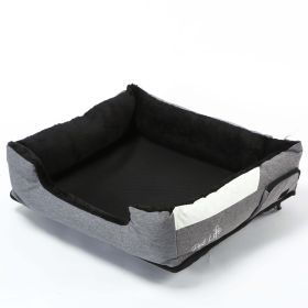 Pet Life "Dream Smart" Electronic Heating and Cooling Smart Pet Bed (Color: grey, size: medium)