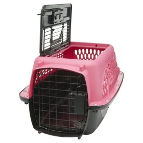 Double Door Top Load Pet Kennel, 19"L (Actual Color: Black)