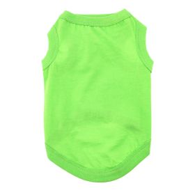 100% Cotton Dog Tanks (Color: Green Flash, size: X-Large)