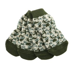 Non-Skid Dog Socks (Color: Camo, size: X-Large)