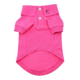 Polos Solid (Color: Raspberry Sorbet, size: 3X-Large)