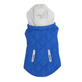 Weekender Dog Sweatshirt Hoodie (Color: Royal Blue, size: large)