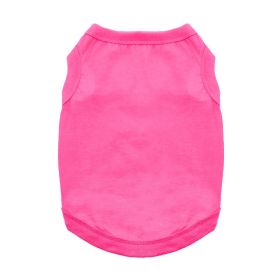 100% Cotton Dog Tanks (Color: Rasberry Sorbet, size: small)